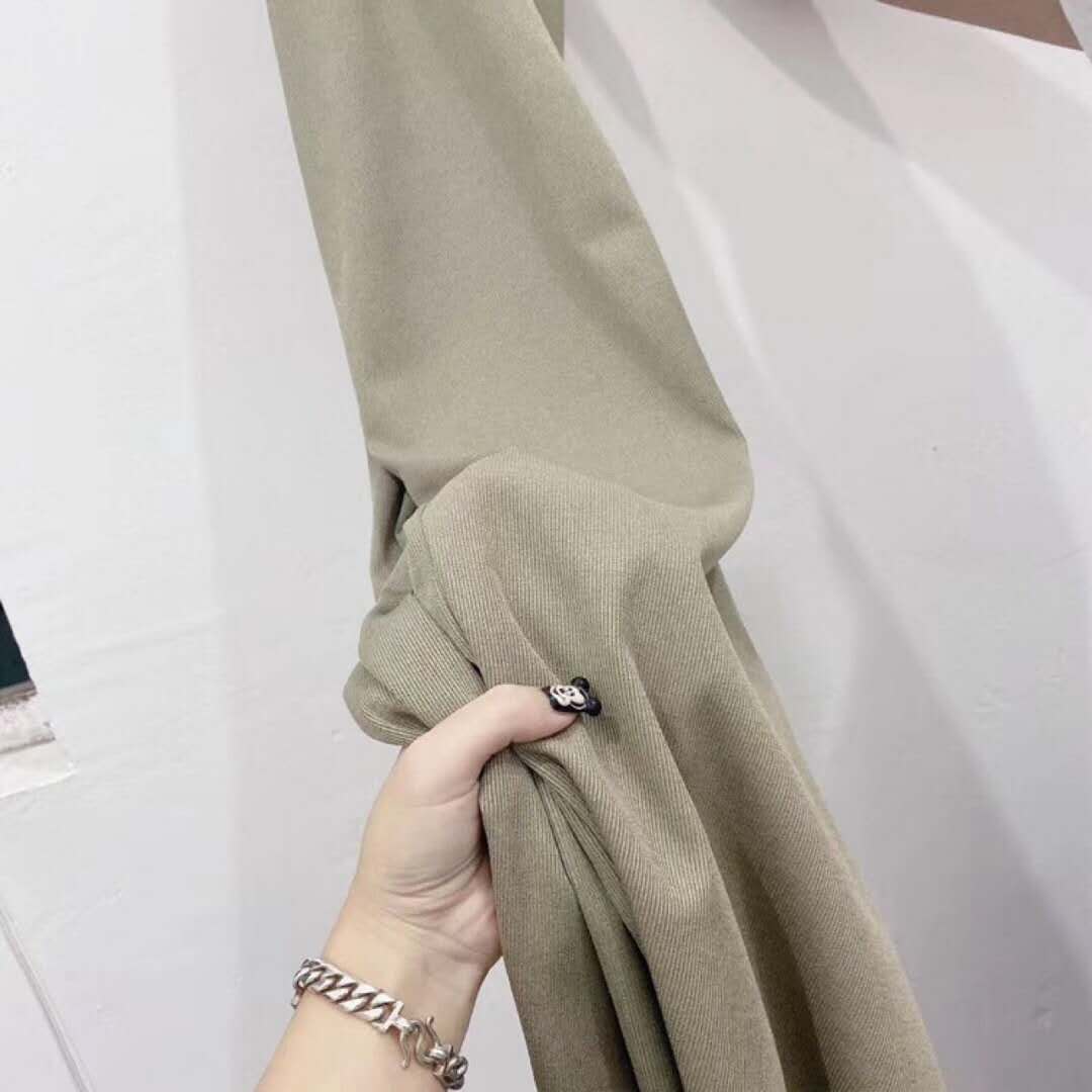 Pantalones anchos de seda hielo