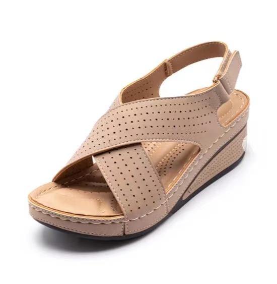 Sandalias huecas europeas y americanas con velcro transpirable - MXbueno