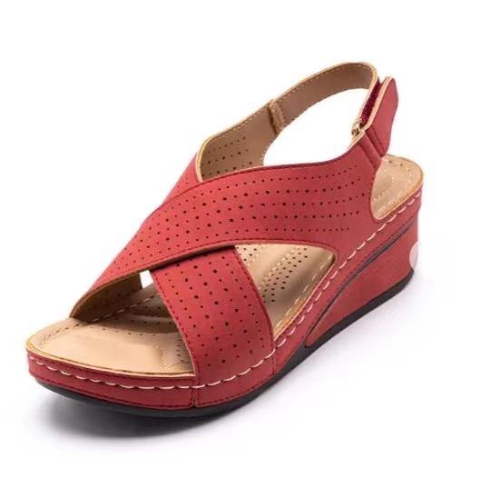 Sandalias huecas europeas y americanas con velcro transpirable - MXbueno