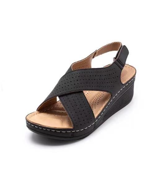 Sandalias huecas europeas y americanas con velcro transpirable - MXbueno