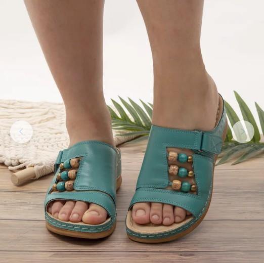 Nuevas sandalias mágicas de color retro con cuentas - MXbueno