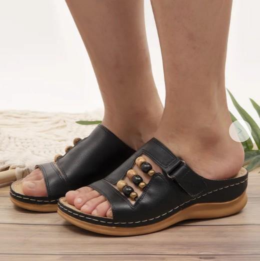 Nuevas sandalias mágicas de color retro con cuentas - MXbueno