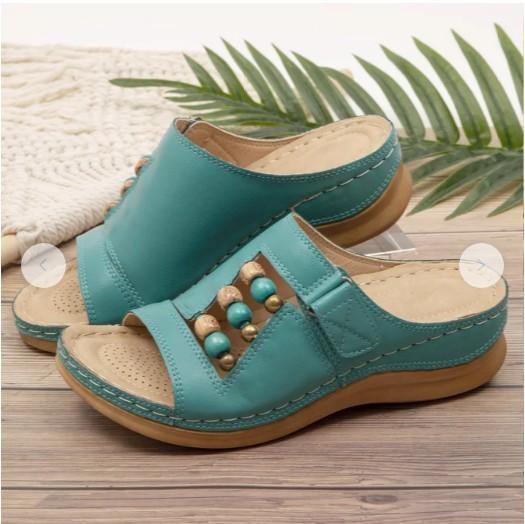 Nuevas sandalias mágicas de color retro con cuentas - MXbueno