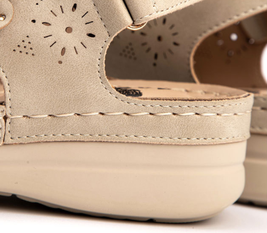 Sandalias mujer verano flores casual hollow