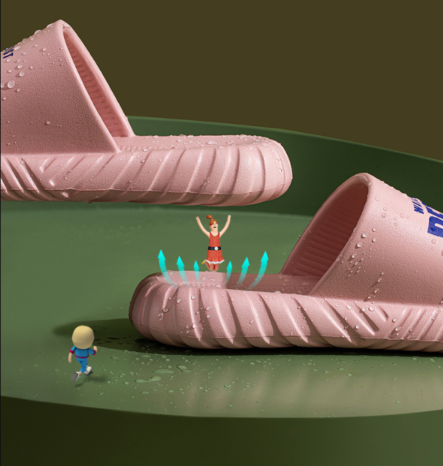 Zapatillas de baño cómodas y ligeras antideslizantes para el hogar para mujer