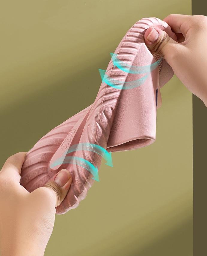 Zapatillas de baño cómodas y ligeras antideslizantes para el hogar para mujer