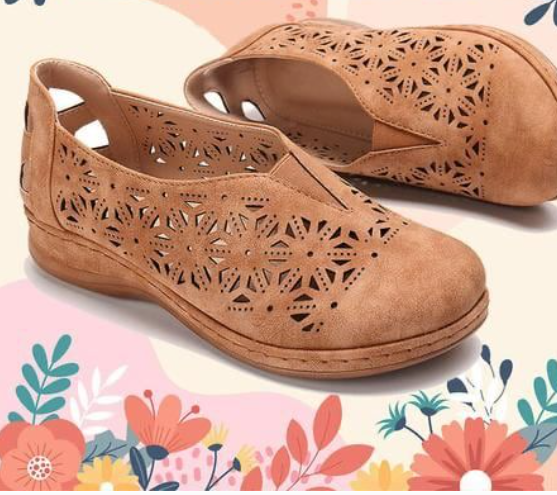 Zapatos de mujer elásticos y cómodos de piel sintética - MXbueno