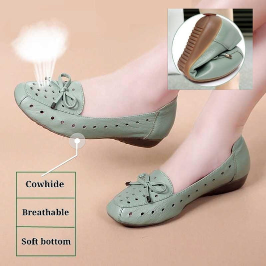 Nuevo Calzado De Mujer En Piel Suave Transpirable, Suela Cómoda. Zapatos De Mujer Four Seasons.