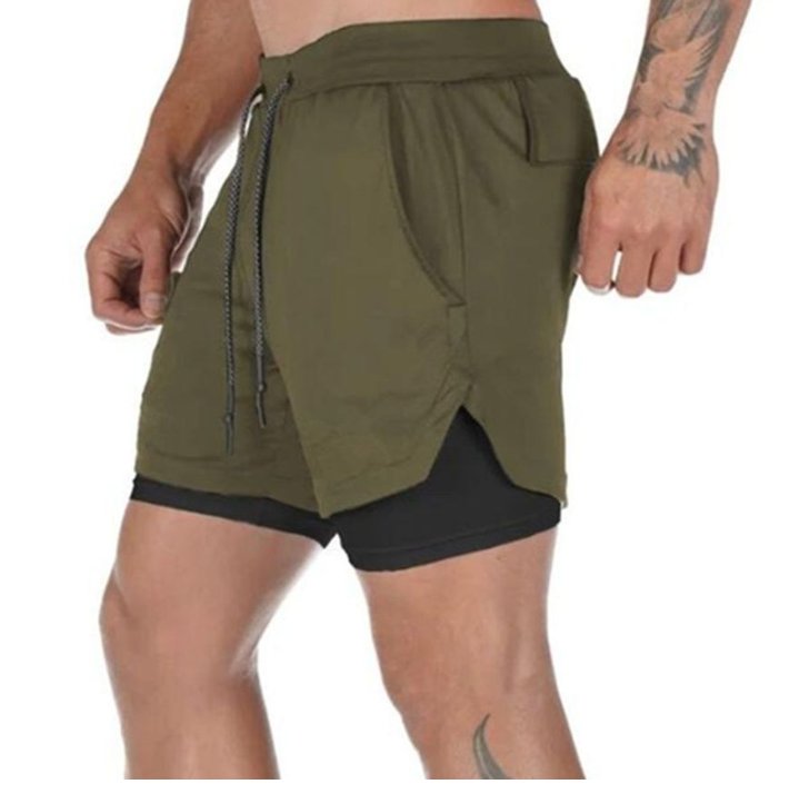 Pantalones cortos cómodos de moda de doble capa de nuevo estilo - MXbueno