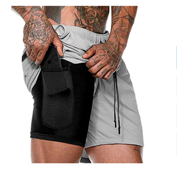 Pantalones cortos cómodos de moda de doble capa de nuevo estilo - MXbueno