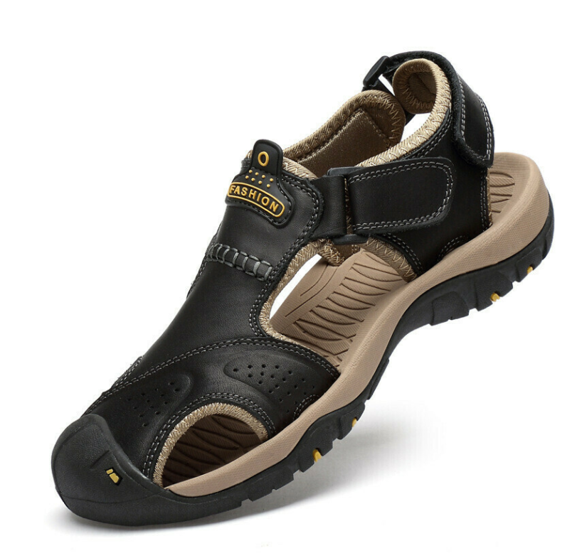 Sandalias de senderismo de cuero para hombres - MXbueno