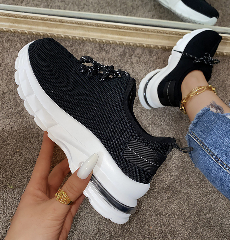 Zapatos de mujer cosidos con colchón de aire de moda - MXbueno