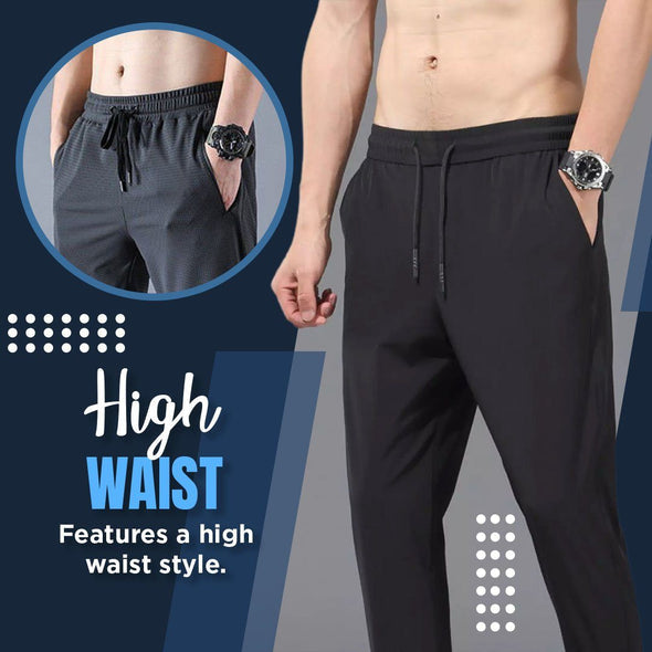 [M-Ropa] Pantalones De Seda De Hielo Para Hombre