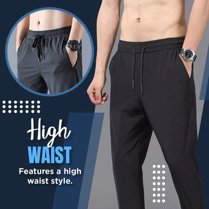 [M-Ropa] Pantalones De Seda De Hielo Para Hombre
