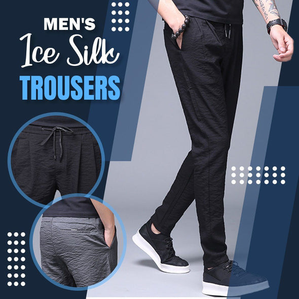 [M-Ropa] Pantalones De Seda De Hielo Para Hombre