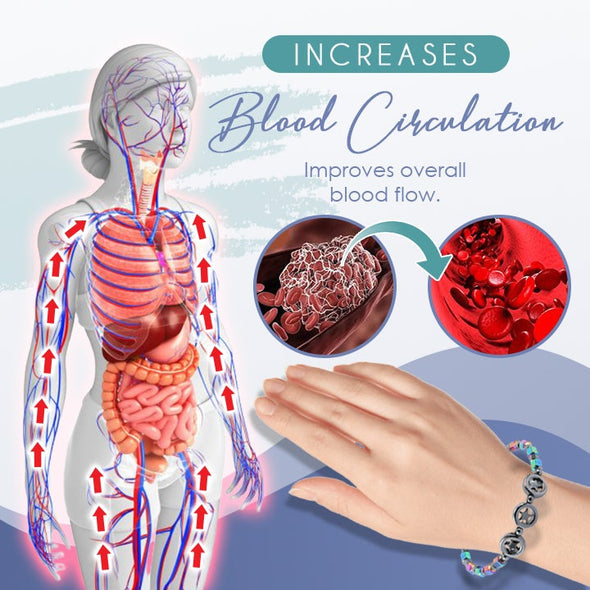 Tobillera De Hematites Con Imán Adelgazante