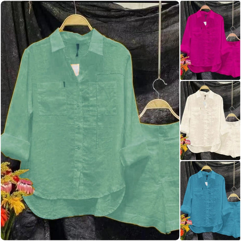 [W-Ropa] Chaqueta De Botón Sólido