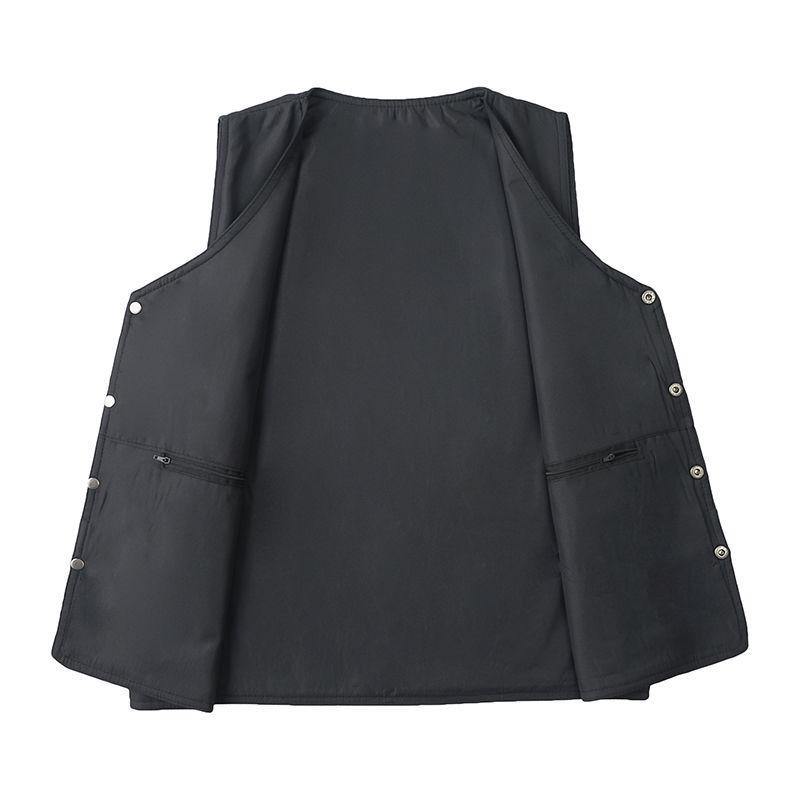 Chaleco de Otoño e invierno multibolsillos de terciopelo