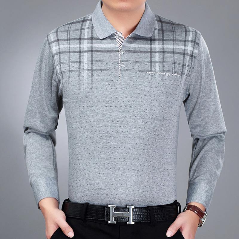 Camiseta casual de manga larga estampada para hombre - MXbueno