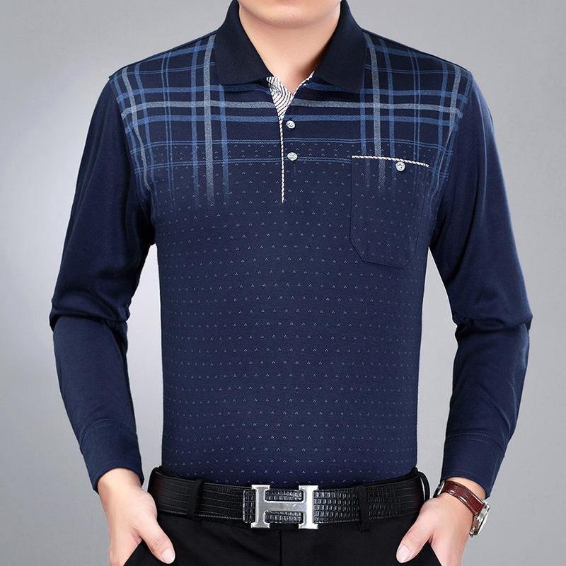 Camiseta casual de manga larga estampada para hombre - MXbueno