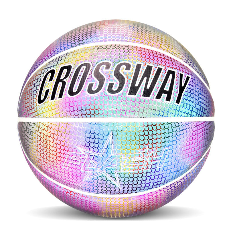 Baloncesto Reflectante Brillante Holográfico