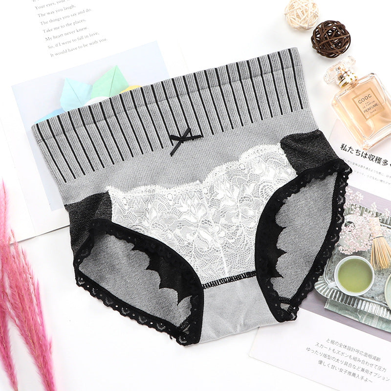 Pantalones De Palacio, Bowknot, Ropa Interior De Cintura Alta Sin Costuras, Encaje Sexy A La Cadera De Las Mujeres