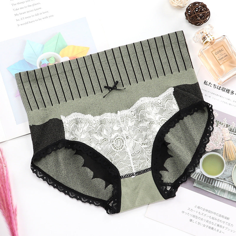 Pantalones De Palacio, Bowknot, Ropa Interior De Cintura Alta Sin Costuras, Encaje Sexy A La Cadera De Las Mujeres