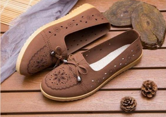 Zapatos de primavera y otoño suaves con flores para mujer - MXbueno