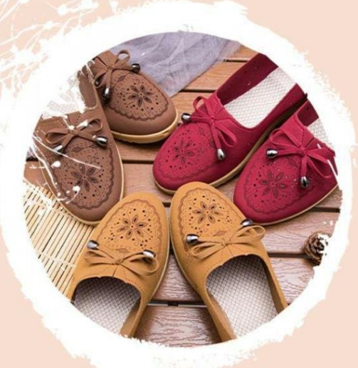 Zapatos de primavera y otoño suaves con flores para mujer - MXbueno
