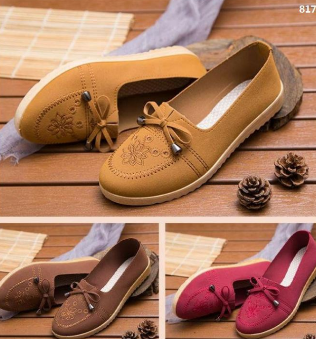 Zapatos de primavera y otoño suaves con flores para mujer - MXbueno