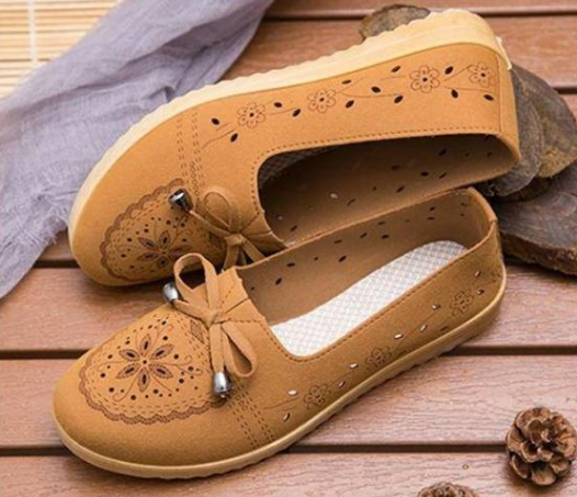 Zapatos de primavera y otoño suaves con flores para mujer - MXbueno