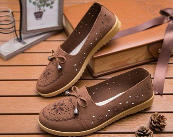 Zapatos de primavera y otoño suaves con flores para mujer - MXbueno