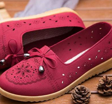 Zapatos de primavera y otoño suaves con flores para mujer - MXbueno
