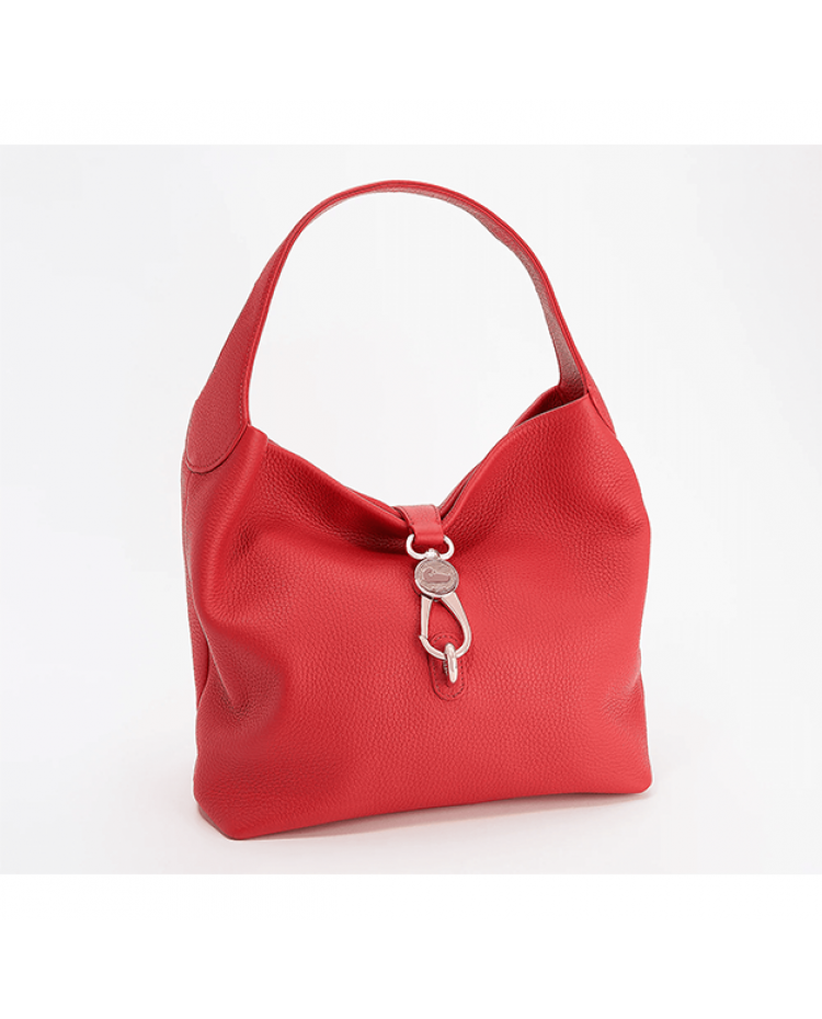 [W-Bolso] Bolso Hobo Pebble Con Cierre De Logo