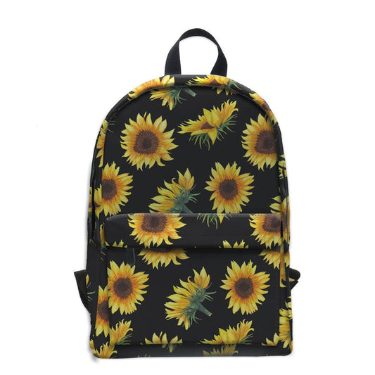 Mochila impermeable para mujer con estampado de girasol
