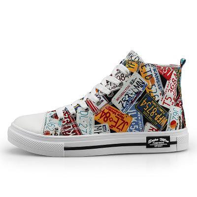 Zapatos Casuales De Graffiti Todo Fósforo - MXbueno