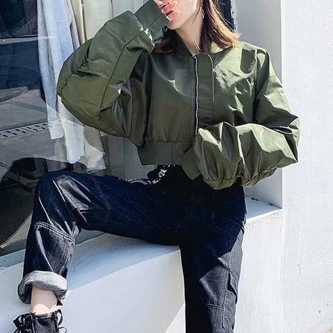 Chaqueta Con Cremallera Jersey De Béisbol Con Cuello Alto