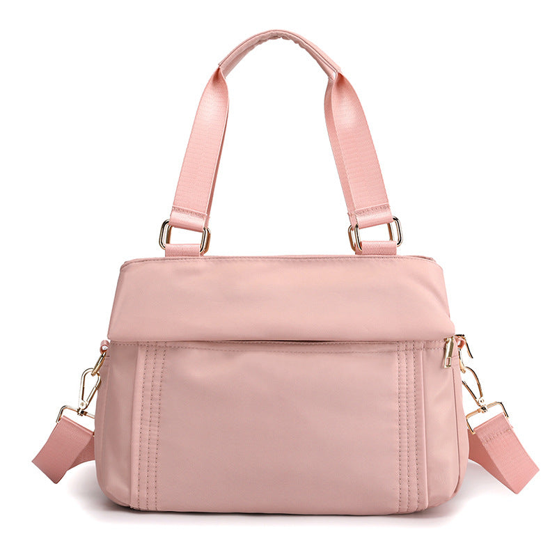 [W-Bolso] Bolso De Mujer Casual Bolso De Hombro De Tela Oxford Multicapa Que Combina Con Todo