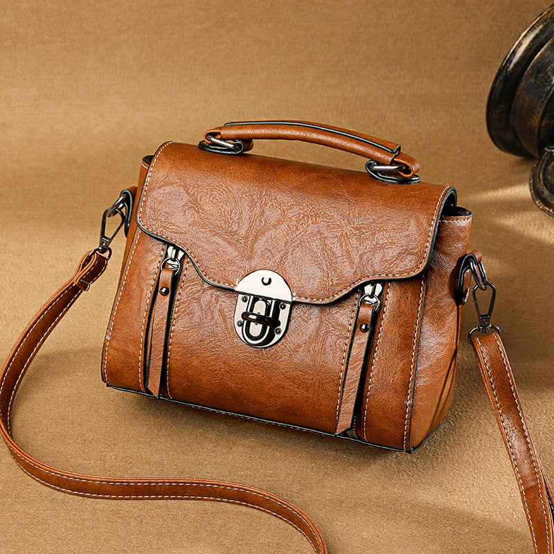 [W-Bolso] 2022 New Trendy Retro Portable Shoulder Bag Small All-match Fashion Small Square Bag