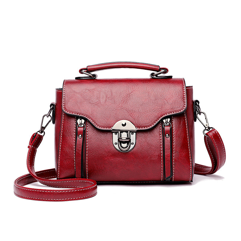 [W-Bolso] 2022 New Trendy Retro Portable Shoulder Bag Small All-match Fashion Small Square Bag