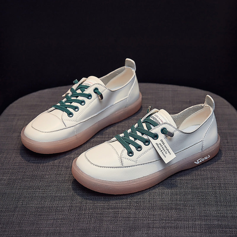 Zapatos Blancos Con Suela De Gelatina Suave Para Mujer