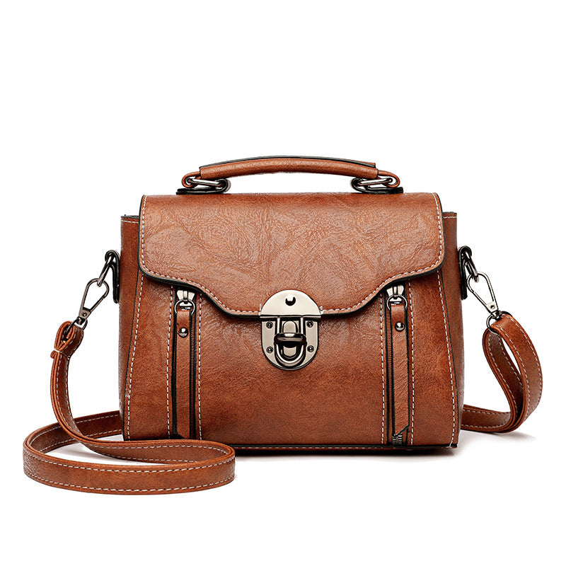 [W-Bolso] 2022 New Trendy Retro Portable Shoulder Bag Small All-match Fashion Small Square Bag