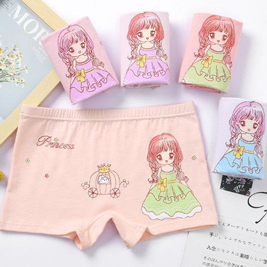 (4PCS) Período De Crecimiento Ropa Interior Para Niñas