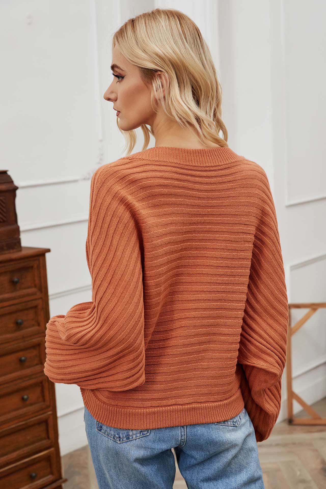 Abrigo De Suéter Cardigan De Punto De Color Sólido Informal De Un Solo Botón Suelto Y De Moda