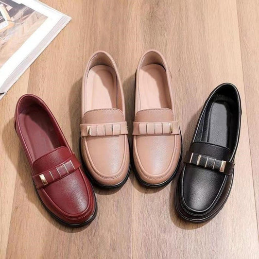 Zapatos De Piel Blanda, Zapatos Individuales, Suelas Suaves Antideslizantes