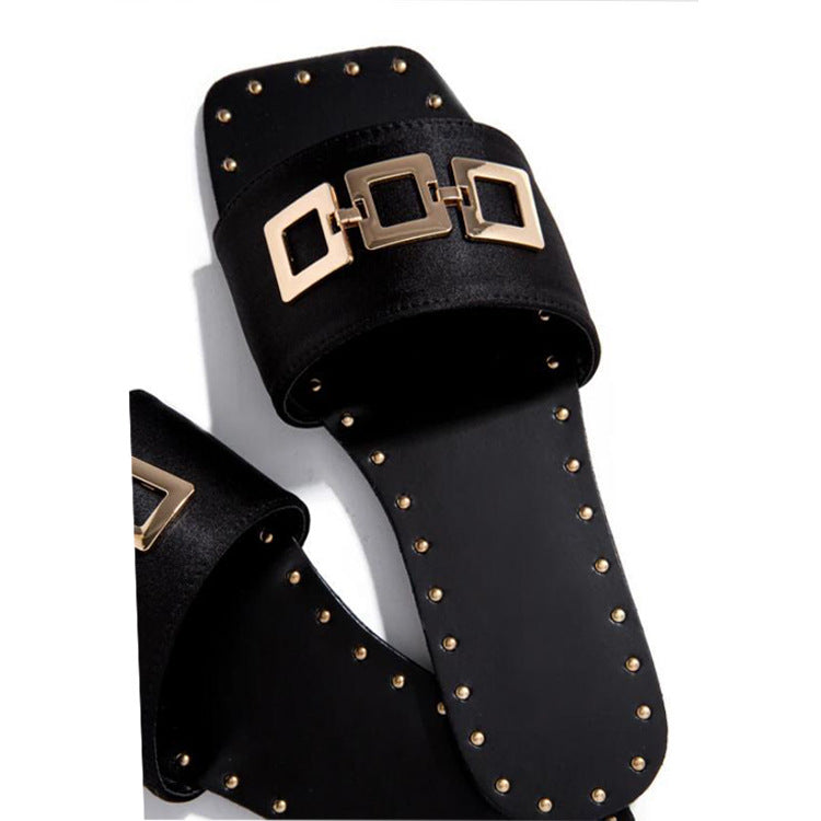 Zapatillas De Zapatos De Playa Con Estampado De Leopardo De Moda