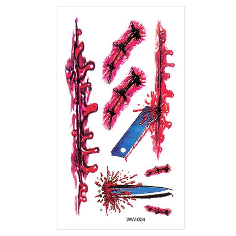 Pegatinas De Cicatrices De Sutura Sangrante De Halloween