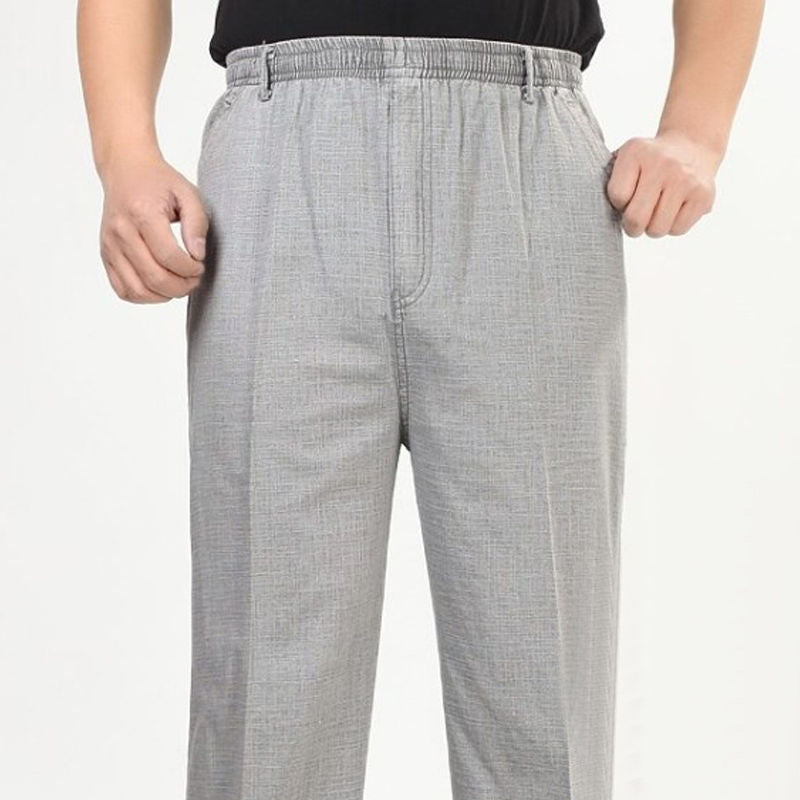 Pantalones Largos De Lino De Verano Para Hombre