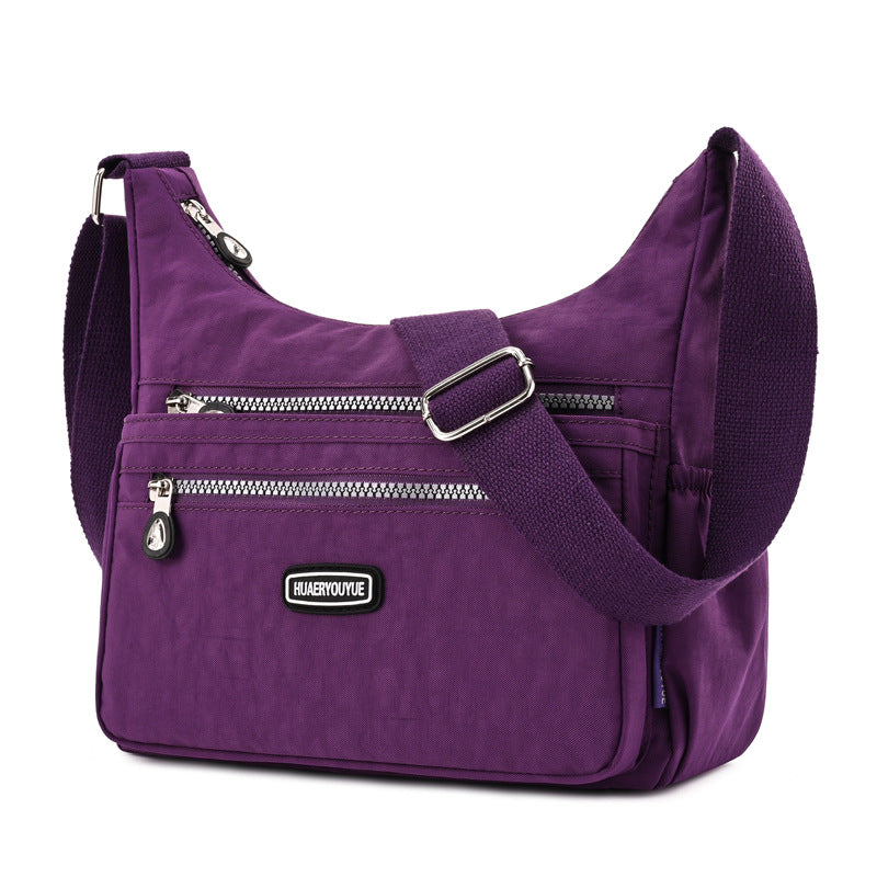 [W-Bolso] Bandolera De Un Solo Hombro Bolsa De Nailon Repelente Al Agua