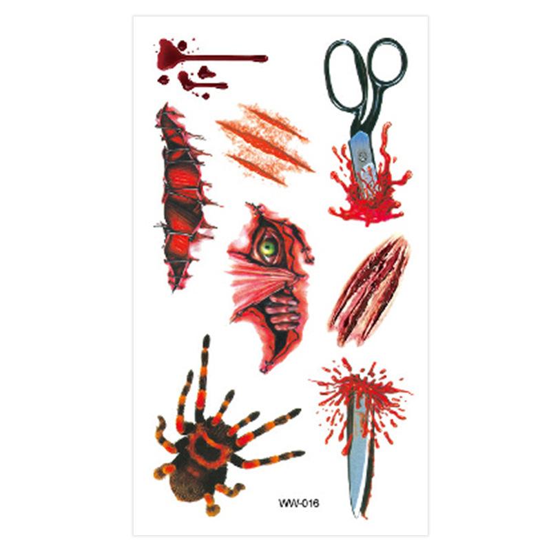 Pegatinas De Cicatrices De Sutura Sangrante De Halloween